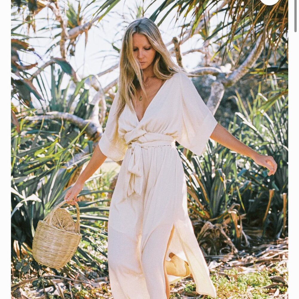 Hazel & Folk Buttercream Dress XS/S